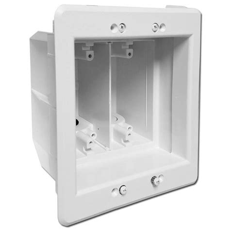 2 gang deep outdoor electrical box|2 gang recessed outlet.